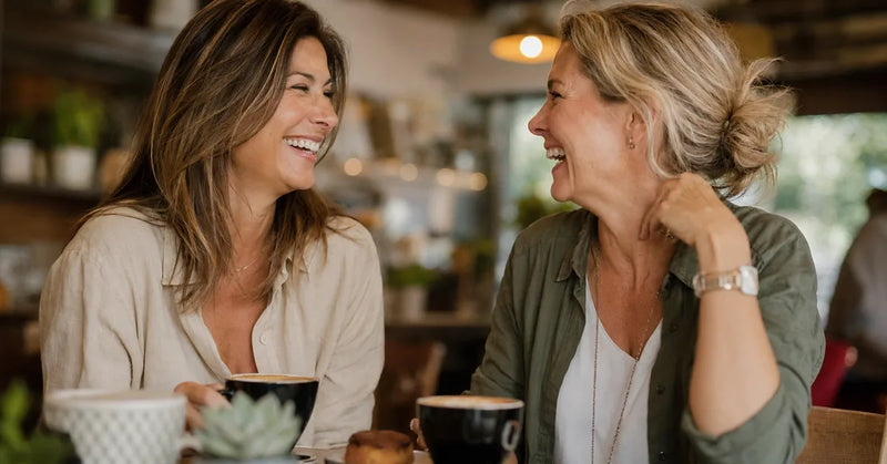 Women supporting each other through perimenopause anxiety and emotional changes